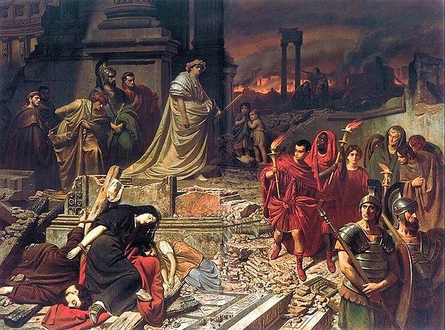 Roma de Nero é destruída pelo fogo