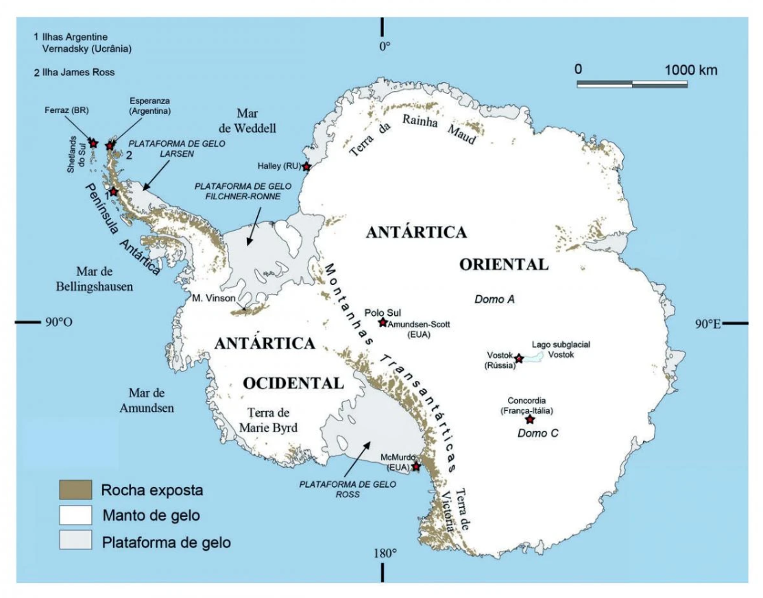 É proibida a atividade militar na Antártica