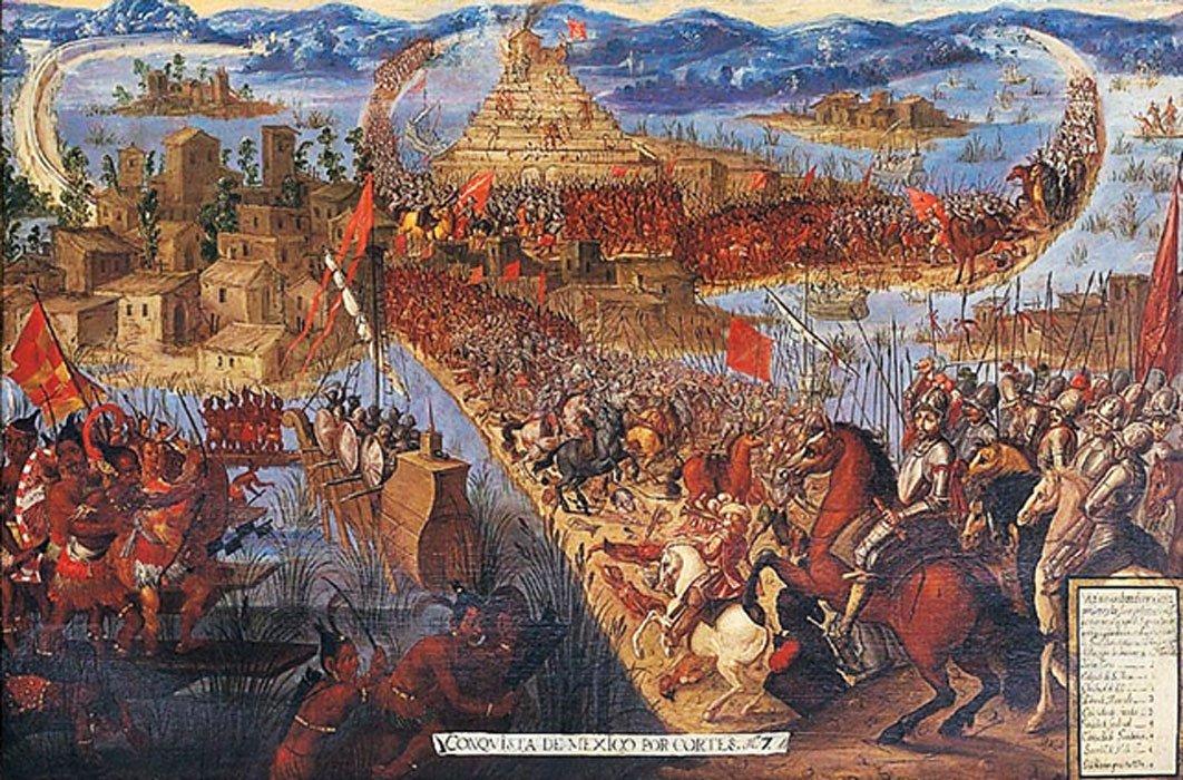 Hernán Cortés lidera matança de Chulula rumo à conquista de Tenochtitlan