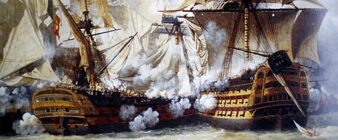 Ocorre a Batalha de Trafalgar, em que Napoleão é batido pela marinha inglesa