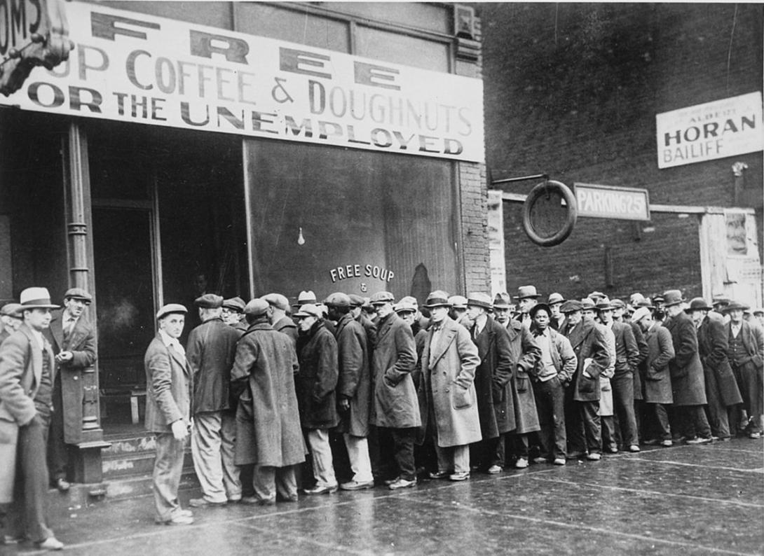 A Quinta-feira negra dá início à Grande Depressão nos EUA