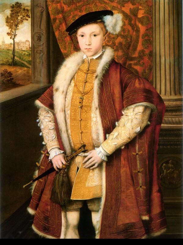 Eduardo VI coroado Rei da Inglaterra