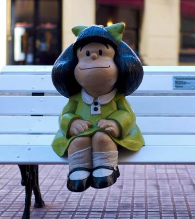 Mafalda aparece publicamente pela primeira vez