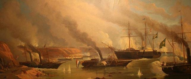 Travada a Batalha Naval do Riachuelo, umas da mais importantes da Guerra do Paraguai