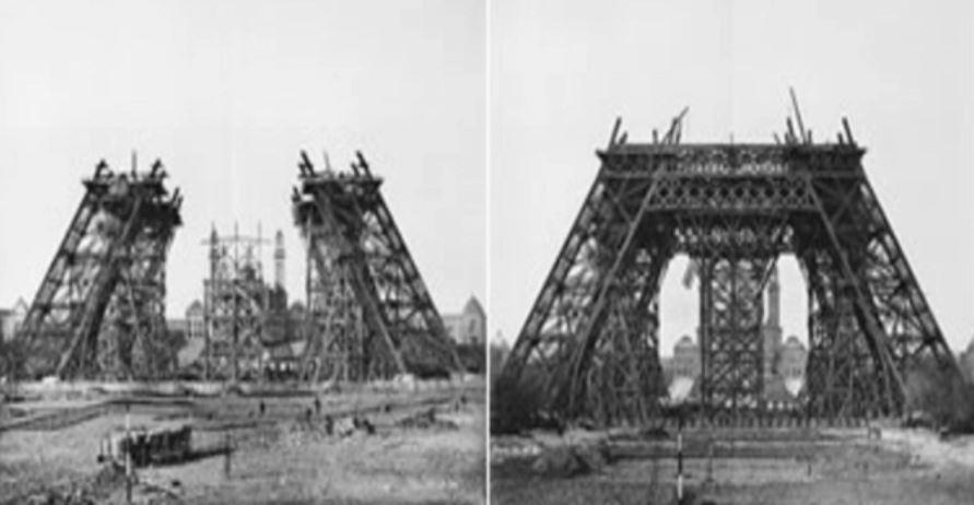 Iniciada a construção da Torre Eiffel